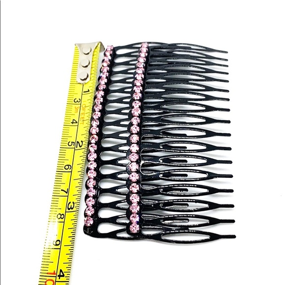 Pink Rhinestone Hair Accessories set of two - Picture 6 of 6